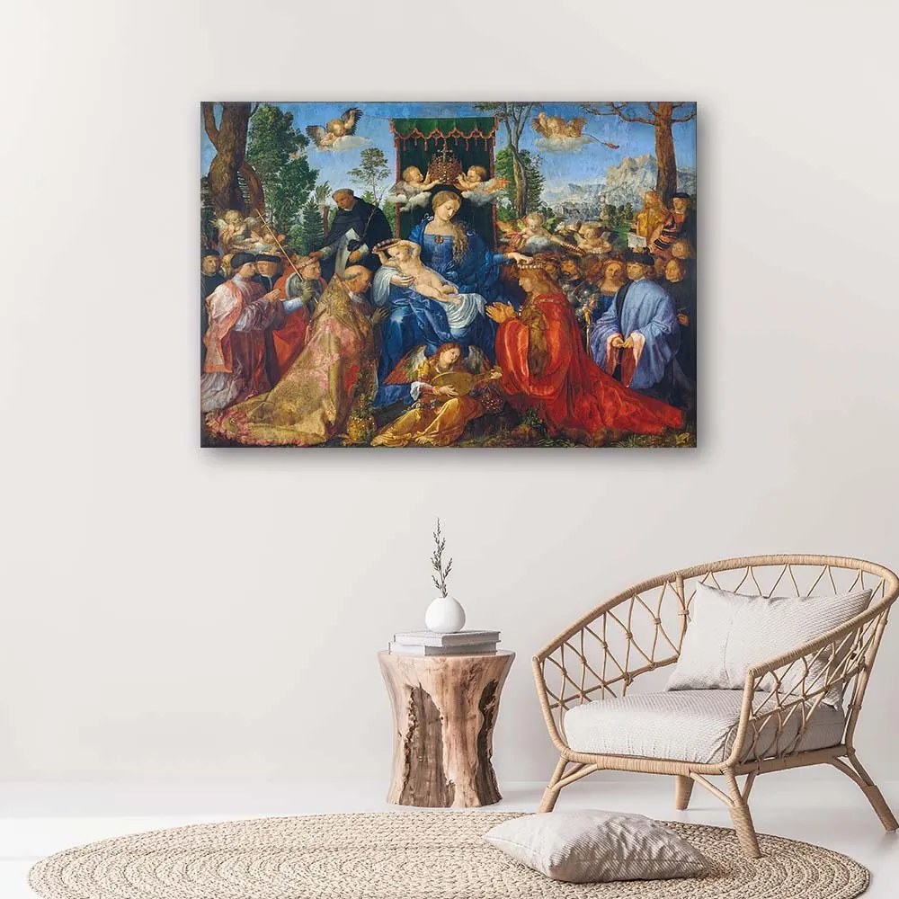Gario Obraz na plátne Slávnosť ruženca - Albrecht Dürer, reprodukcia Rozmery: 100 x 70 cm
