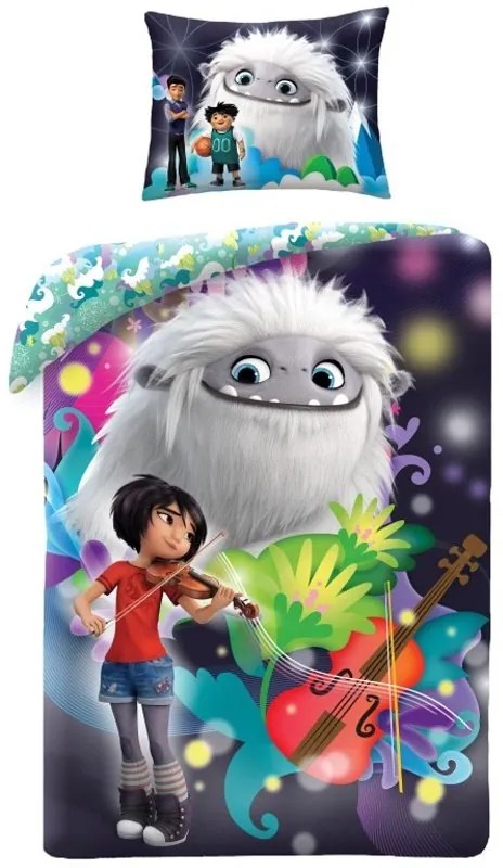 Detské bavlnené posteľné obliečky Snežný chlapec - Abominable - 100% bavlna - 70 x 90 cm + 140 x 200 cm