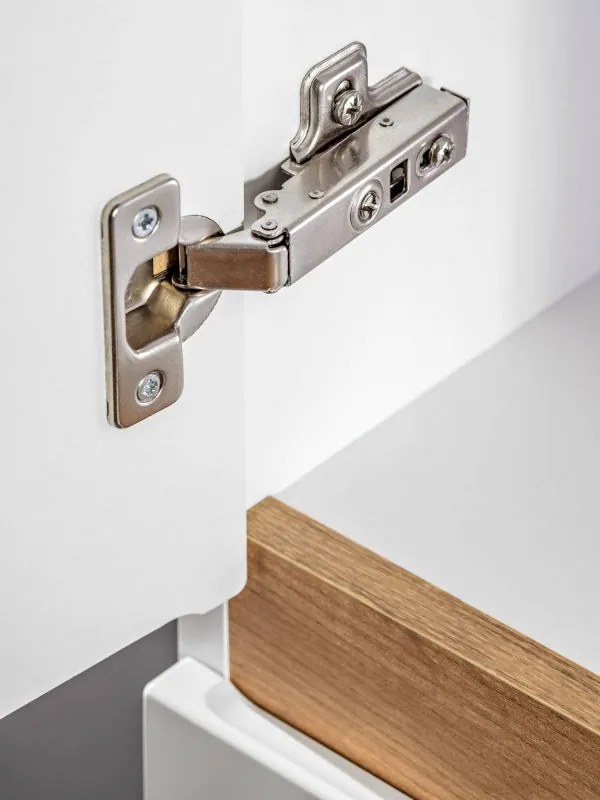 Kúpeľňová skrinka CMD PLATINUM 800 biela/drevo