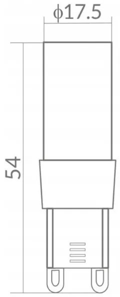 LED žiarovka - G9 - 5W - studená biela