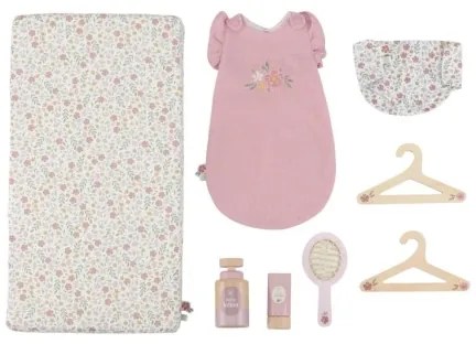 Little Dutch - Drevený prebaľovací pult pre bábiky Soft Flowers