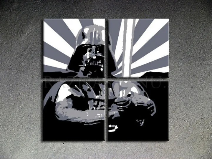 Ručne maľovaný POP Art obraz STAR WARS | rôzne rozmery