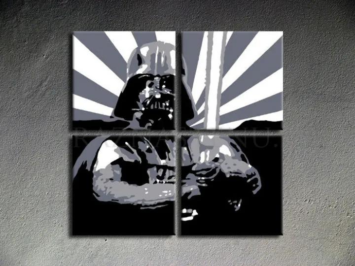 Ručne maľovaný POP Art obraz STAR WARS