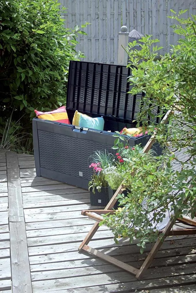 Záhradný box RATANO 119 cm - 310 L hnedý