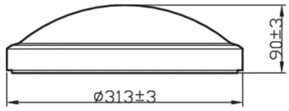 Philips - LED Kúpeľňové stropné svietidlo DORIS LED/17W/230V IP44