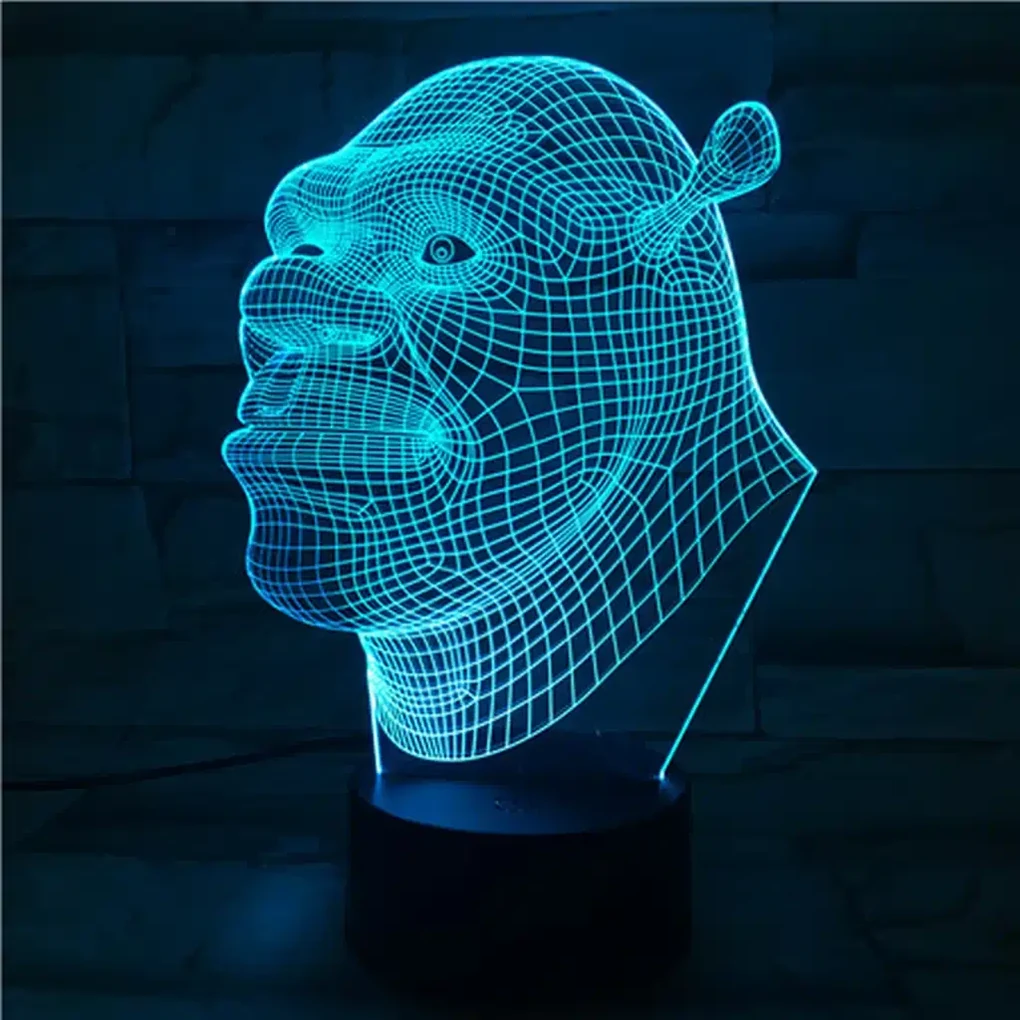 3Dmix 3DL-BSC017 – 3D LED nočná lampa - Shrek