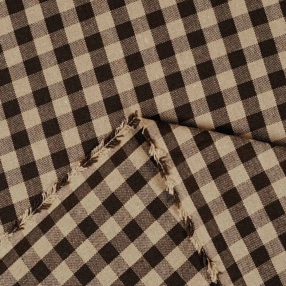 Biante Bavlnený behúň na stôl Olivia OL-019 Hnedo-béžová kocka malá 35x180 cm