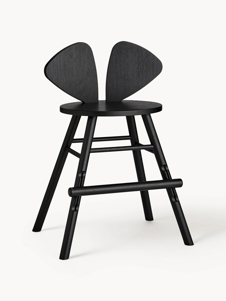 Detská vysoká stolička z dubového dreva Mouse Junior