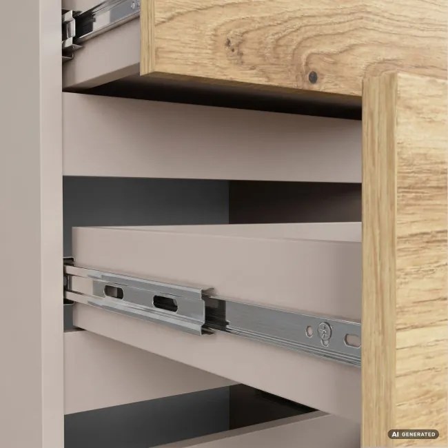 Nočný stolík CL3/40 kašmírový / dub artisan