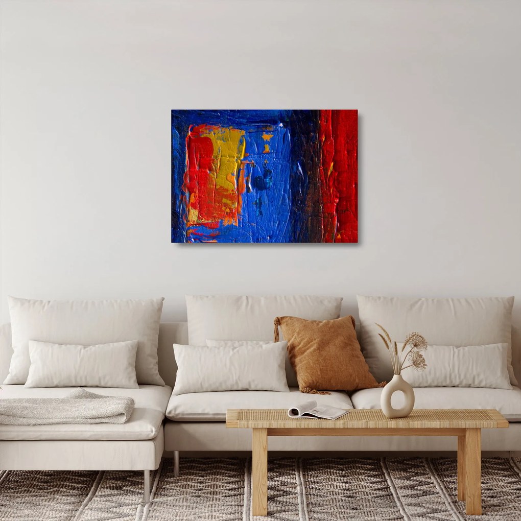 Sklenený obraz maliarskych farieb (70x50 cm)