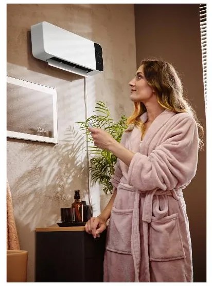 Tronic® Nástenný keramický ohrievač do kúpeľne Tkwhb 2000 A1 (100396605)