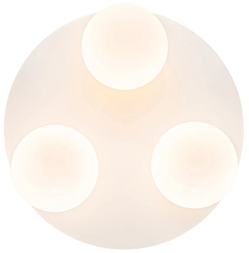 Moderné stropné svietidlo do kúpeľne biele 3-svetlo - Cederic