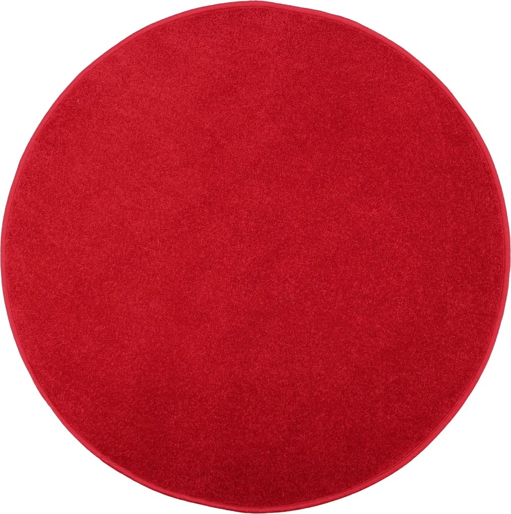 Spoltex, AKCIA: 200x200 (průměr) kruh cm Kusový koberec Eton červený 15 kruh, červená, kuchyňa