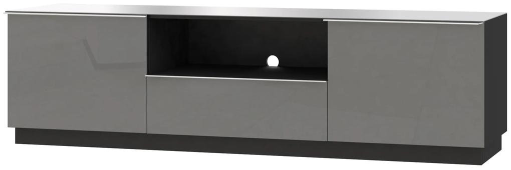 Závesná TV stolík Henry Typ 40 (sivá + sivý vysoký lesk). Vlastná spoľahlivá doprava až k Vám domov. 1030290