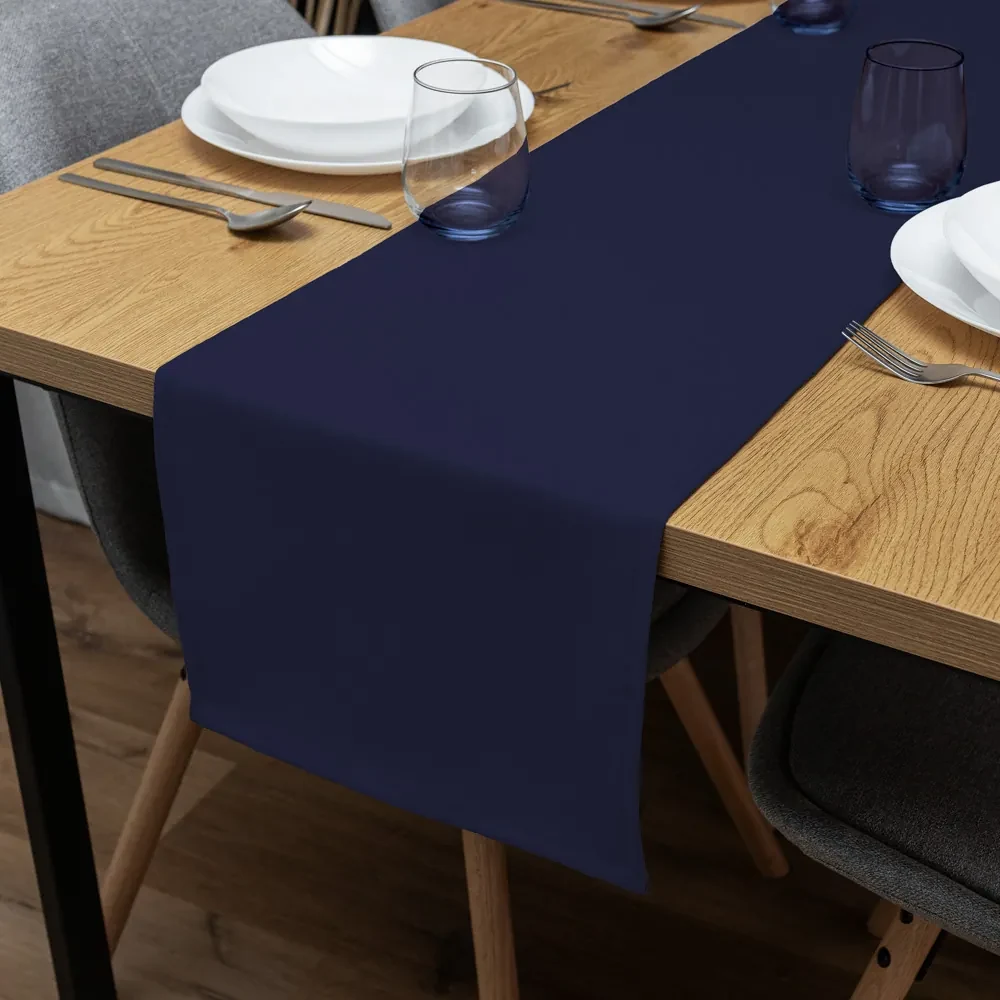 Biante Dekoračný behúň na stôl Rongo RG-079 Námornícka modrá 35x120 cm