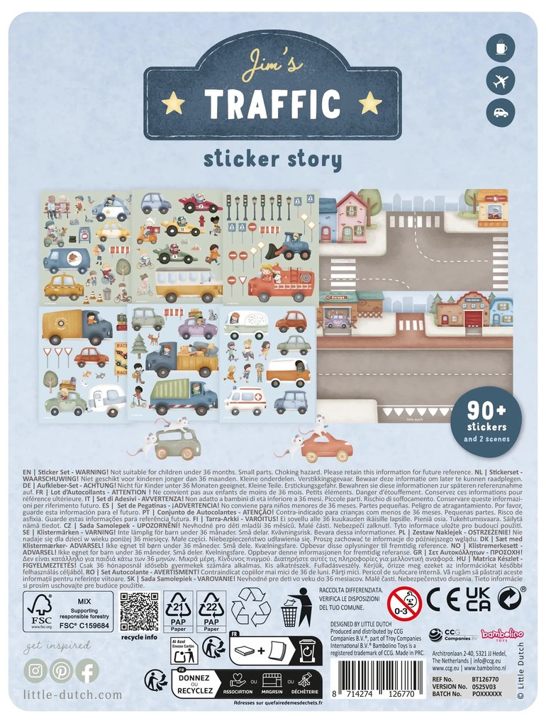 Knižka so samolepkami Doprava Jim