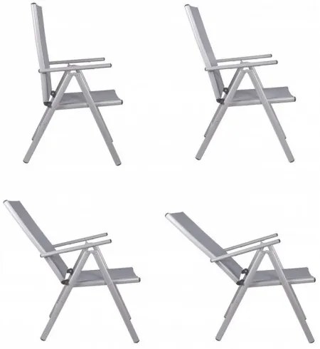 Záhradná stolička SPRINGOS GC0021 - šedá