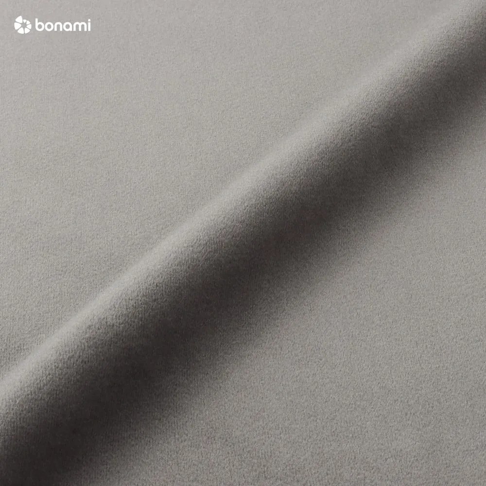 Sivá zamatová rohová pohovka (ľavý roh) Jodie - Micadoni Home