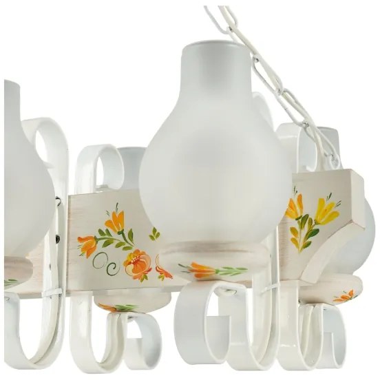 Brilagi - Luster na reťazi QUEEN 4xE14/40W/230V buk/krémová