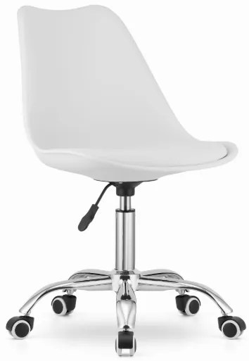 Otočná stolička ALBA – Biela, moderný dizajn a komfort
