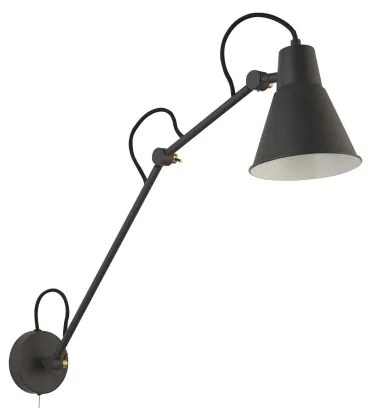 Searchlight 7403GY - Nástenná lampa SWING ARM 1xE27/20W/230V antracit