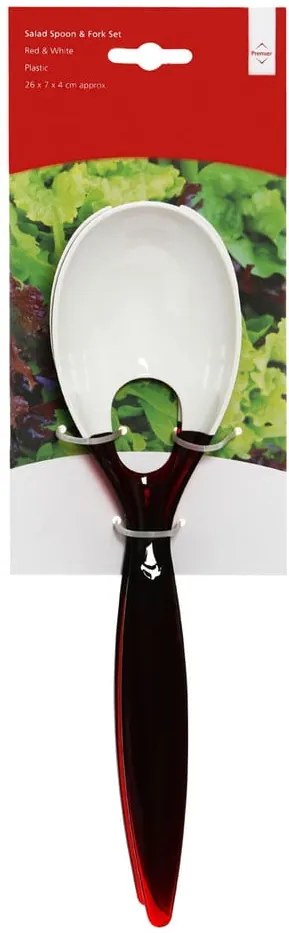 Červený šalátový príbor Premier Housewares