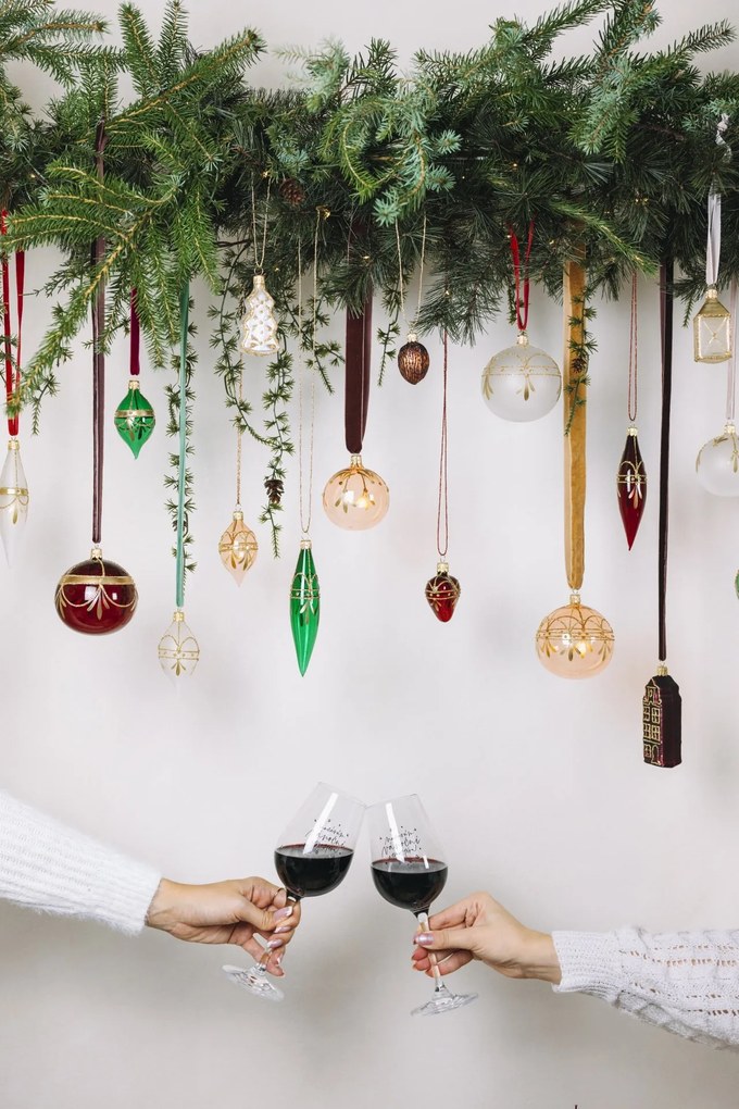 Bella Rose Sklenená vianočná ozdoba Zvonček Mat Strieborná