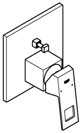GROHE 24062000 - Batéria EUROCUBE, lesklý chróm
