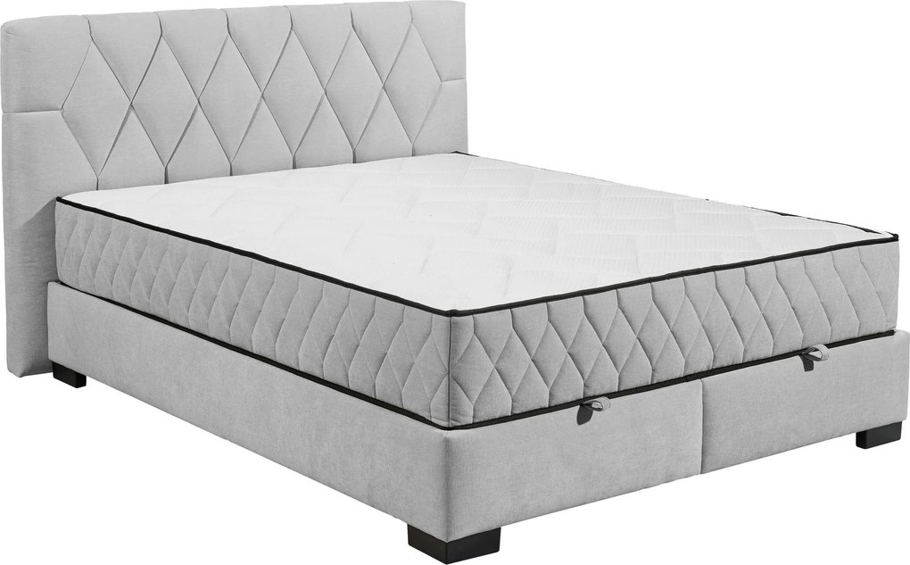 XXXLutz AMERICKÁ POSTEĽ, 160/200 cm, svetlosivá MID.YOU - Online Only spálne - 002220053810