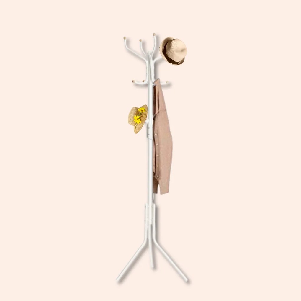 SongmicsHome Stojanový vešiak, SANDRA 44x182cm, biela
