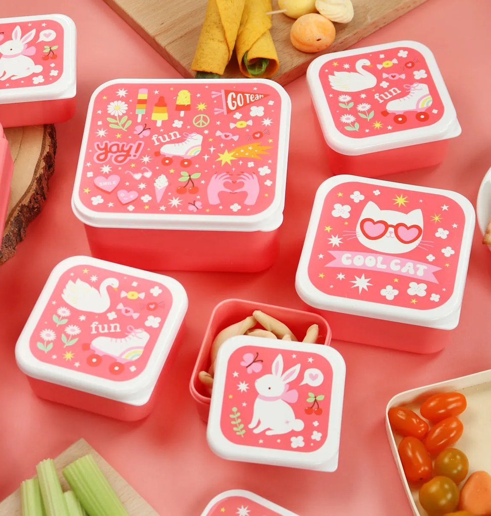 A Little Lovely Company - súprava štyroch desiatových škatuliek - zábava