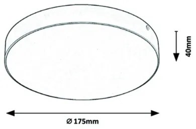 Rabalux - LED Kúpeľňové stropné svietidlo LED/18W/230V 3000-6000K IP44 biela
