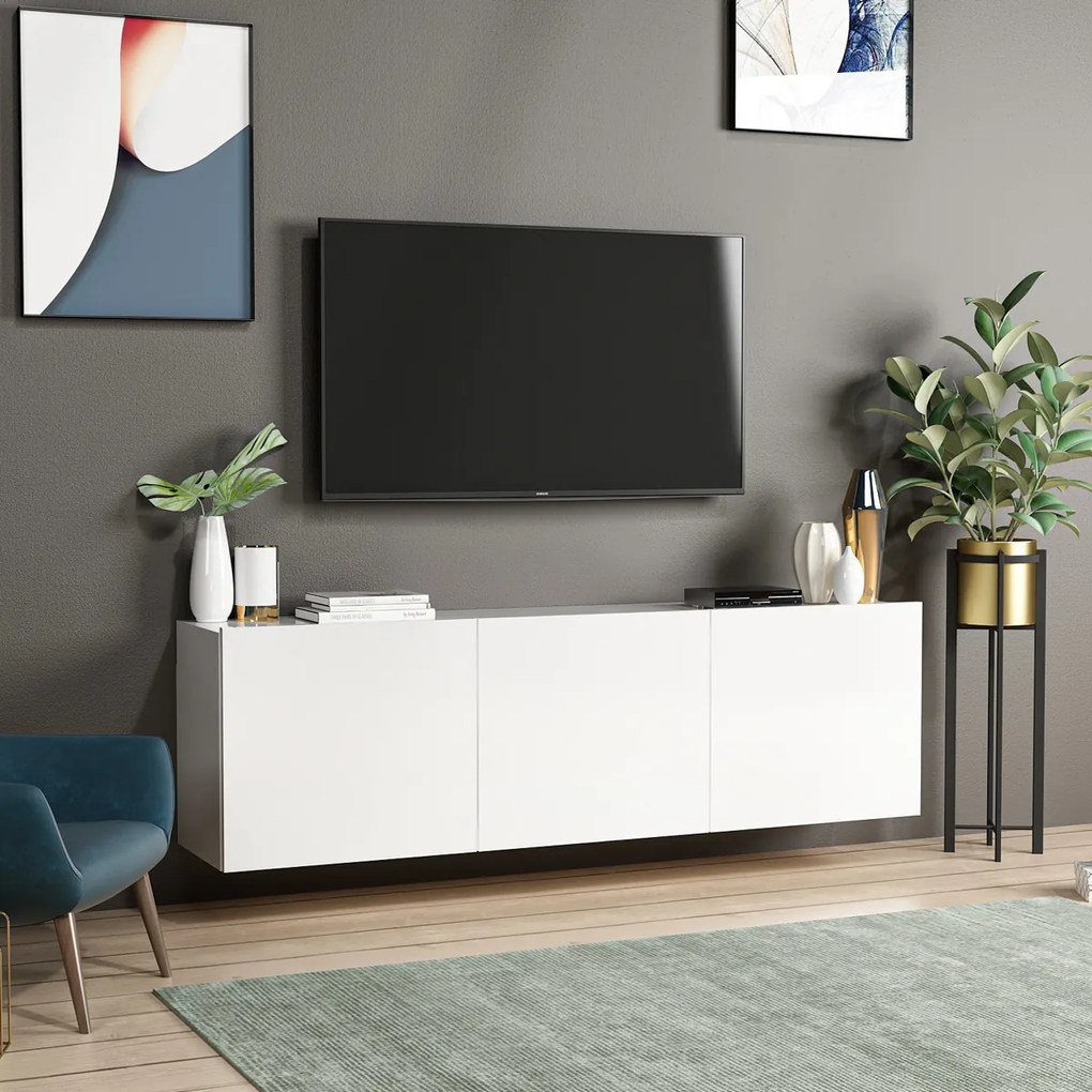 TV stolík Biely