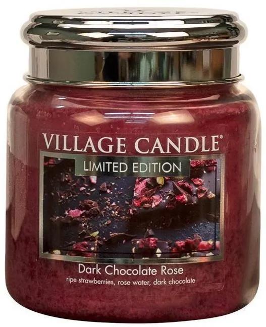 VILLAGE CANDLE Sviečka Village Candle - Dark Chocolate Rose 92gr