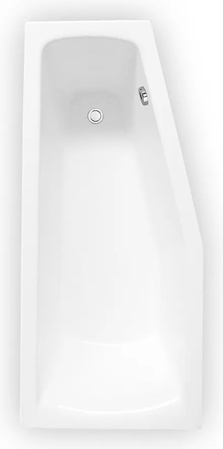 Roth Asymetrická akrylátová vaňa MINI ROTH-Variant: rozmery: 160x70 cm, orientácia: Ľavá - (MINI 160 L - N-8000073)