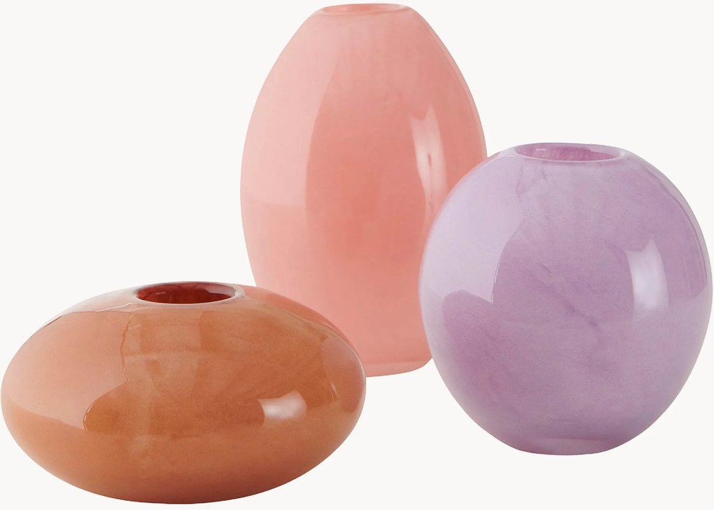 Sklenené vázy Triplet, 3 ks