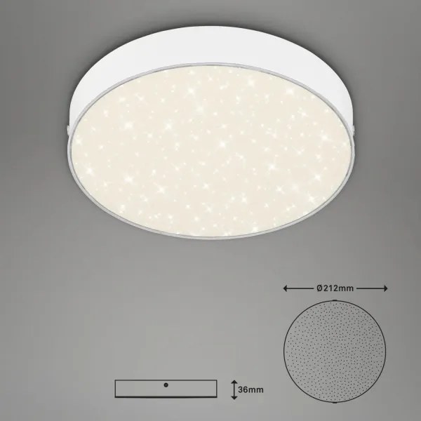 Briloner 7073-416 - LED Stropné svietidlo STAR SKY LED/16W/230V pr. 21 cm biela