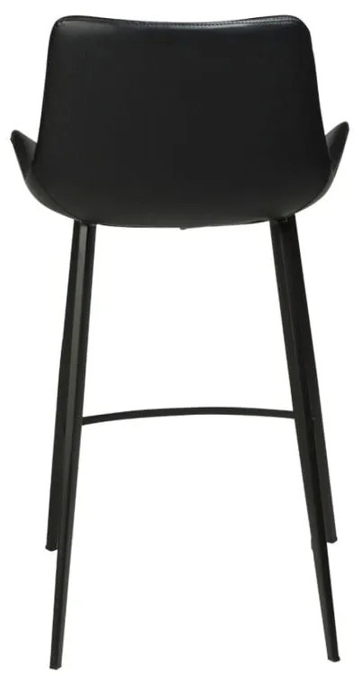 Čierna koženková barová stolička DAN-FORM Denmark Hype