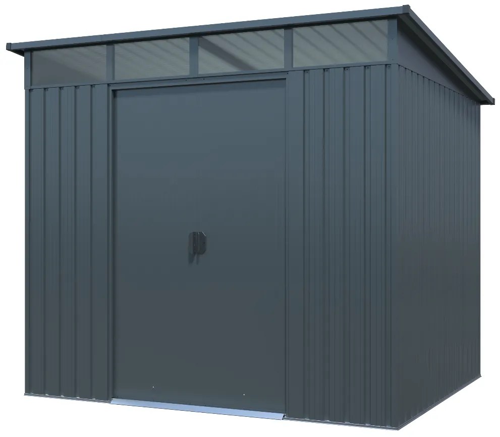 Záhradný domček BestBerg ZDSL-4S / 4,6 m² / 238 x 194 x 202 cm / svetlo sivá