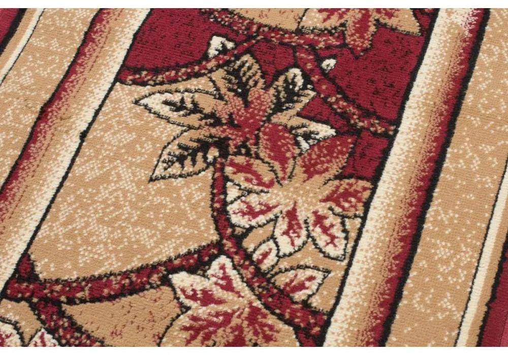 Kusový koberec PP Foglio červený atyp 100x250cm