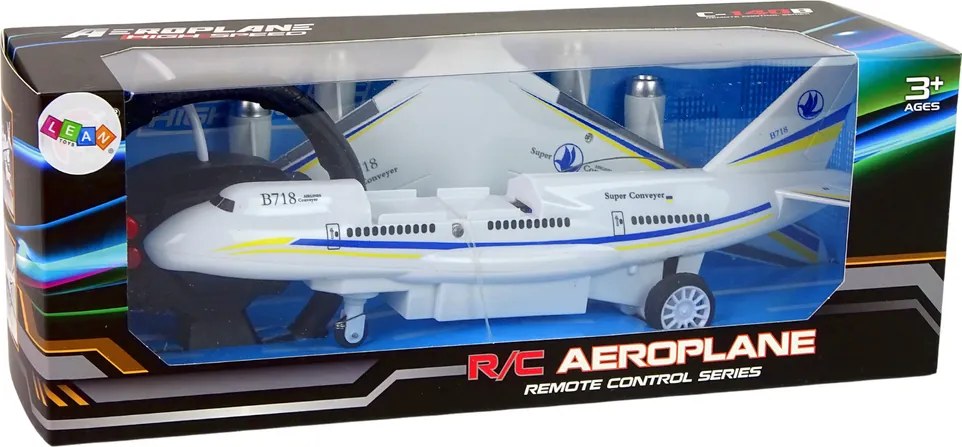 LEAN Toys R/C diaľkovo ovládané osobné lietadlo + diaľkové ovládanie batérie USB kábel