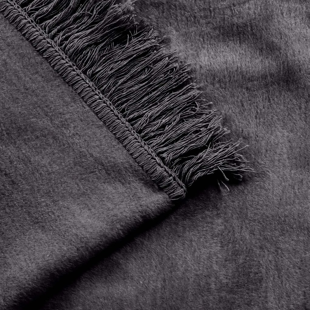 BAVLNENÁ DEKA COTTON CLOUD 150X200 CM TMAVOSIVÁ