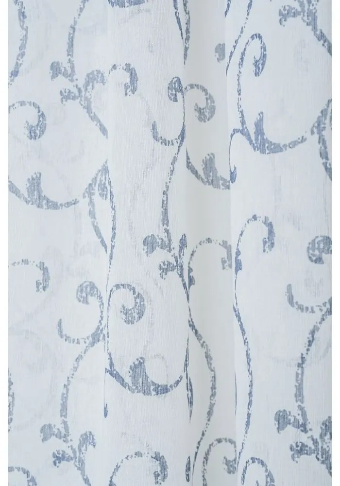 Modro-biela záclona 300x260 cm Fiesta - Mendola Fabrics