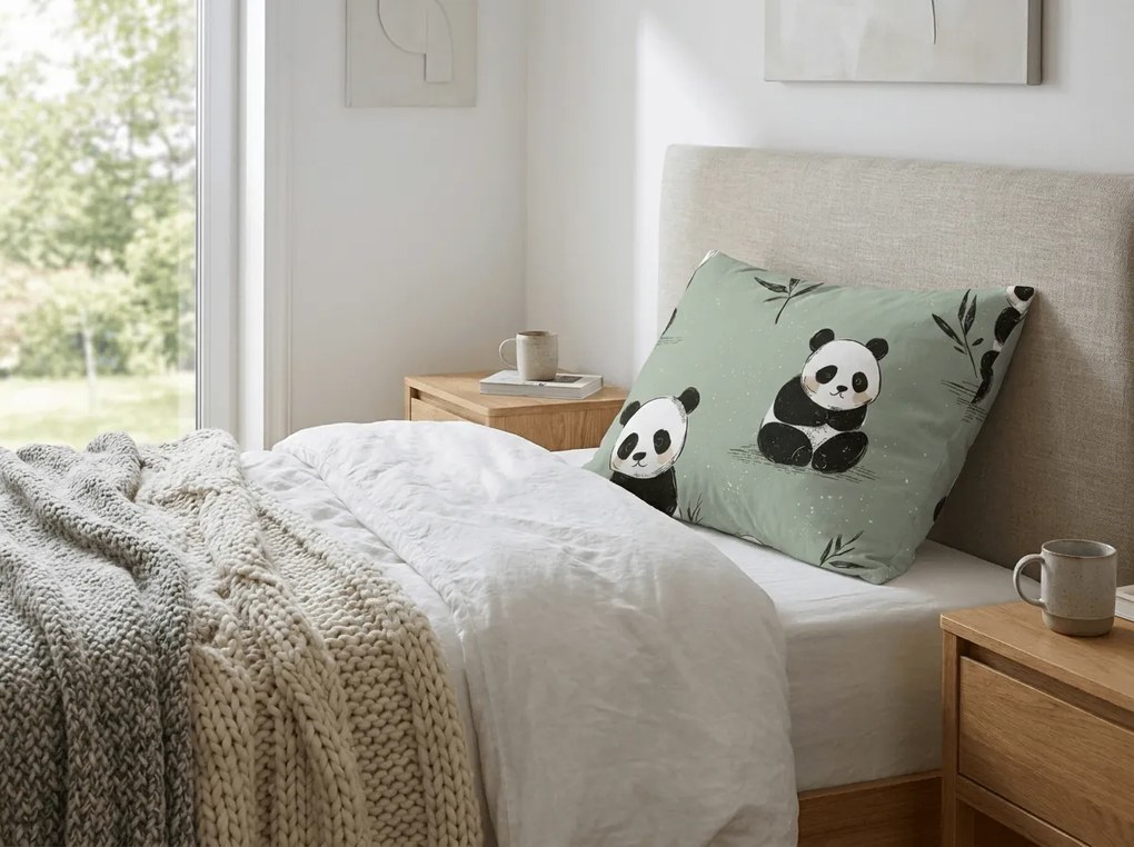 Obliečka na vankúš z mikrovlákna PANDA RELAX 50x70 cm, mentolová