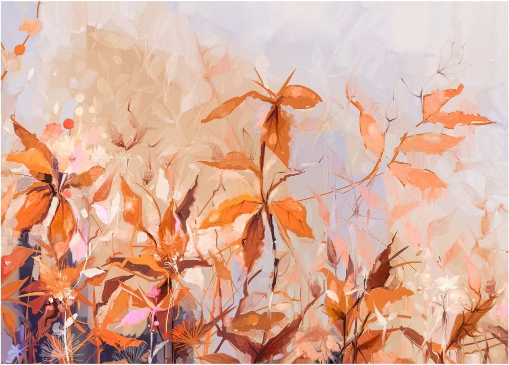 Obraz - Maľované kvety (70x50 cm)