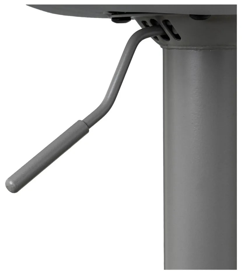 Sivé barové stoličky s nastaviteľnou výškou z imitácie kože v súprave 2 ks (výška sedadla 56,5 cm) – Casa Selección