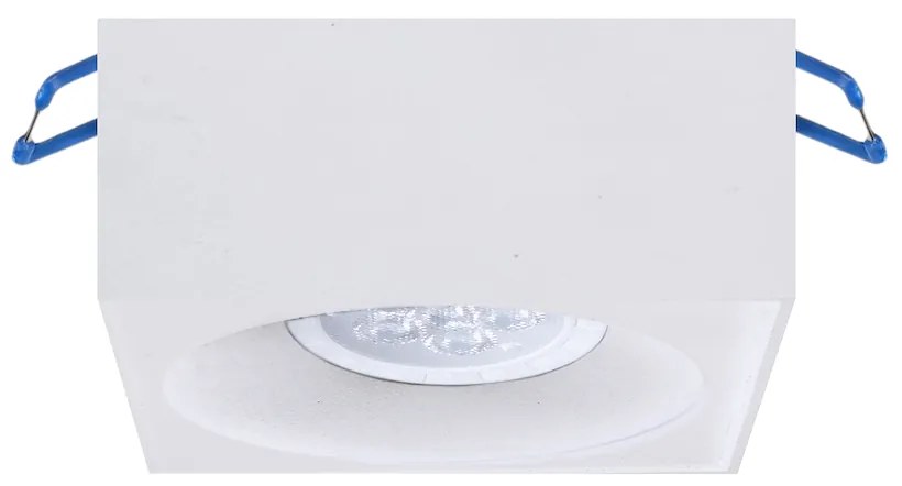 Podhľadové svietidlo Bali Square, 1x biele kovové tienidlo, w