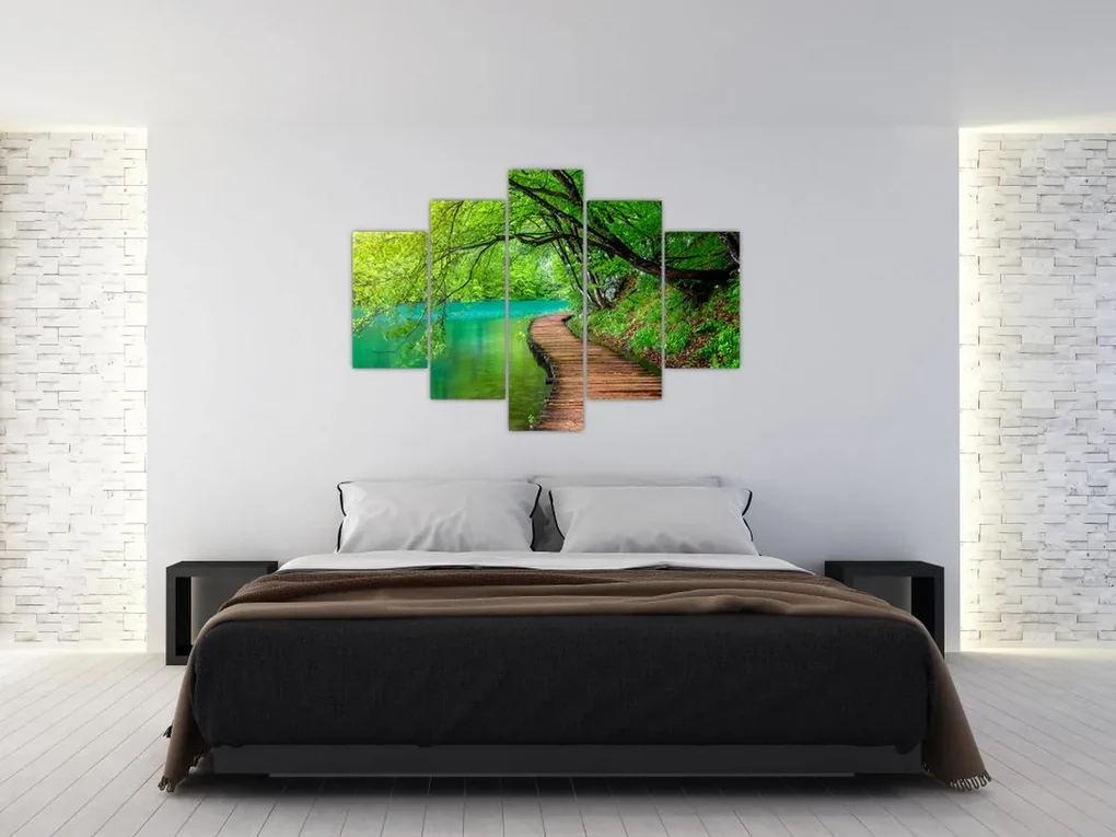 Obraz - Plitvické jazerá (150x105 cm)