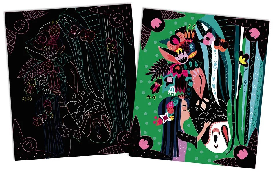 Atelier Maxi - vyškrabovacie obrázky kone a jednorožce