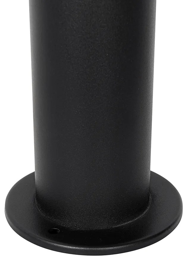 Moderné vonkajšie stĺpové svietidlo čierne 45 cm IP44 - Rox